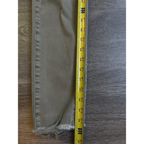 Abercrombie Fitch Skinny Women’s Strech Distressed Jeans Size 28 Light Green - Picture 9 of 10